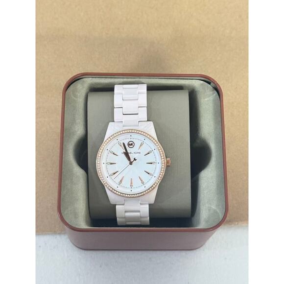 Michael Kors Ritz MK6838  Crystal White Dial Women's Watch - Picture 1 of 5
